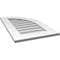 Ekena Millwork Quarter Round Top Right Surface Mount PVC Gable Vent w/ 3-1/2"W x 1"P Standard Frame, 18"W x 30"H GVPQR18X3001SN - alternate 4
